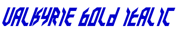 Valkyrie Bold Italic 字体